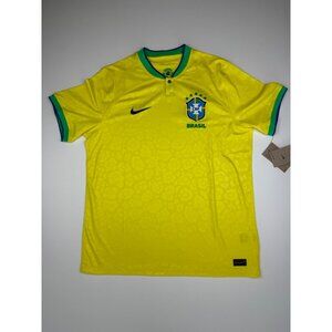 Size Large - Nike Brazil 2022/23 Home Nike Vapor Match Soccer Jersey